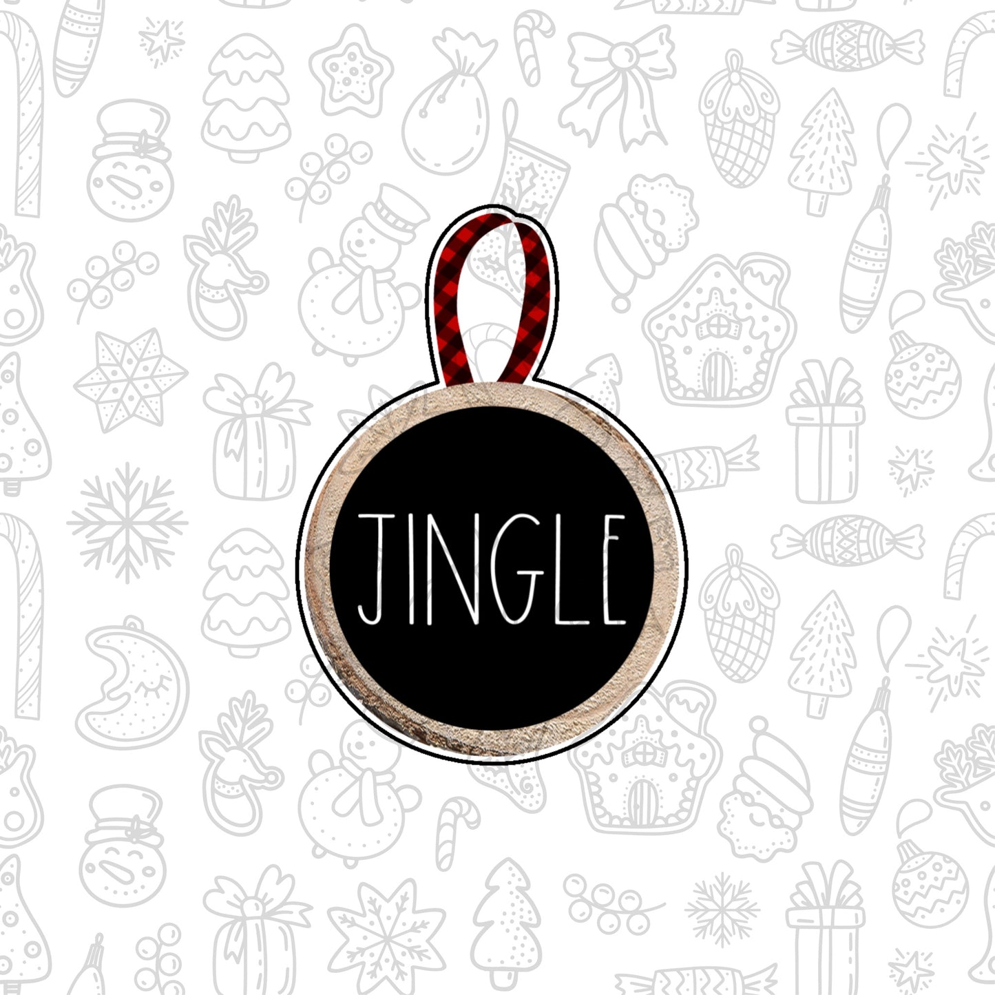 DONE TO ORDER: Wood Slice Ornament Cookie Cutter - SHCreations