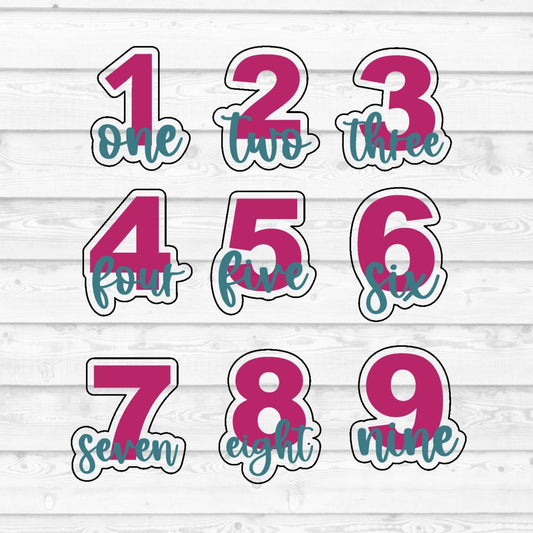 DONE TO ORDER: Number Cookie Cutter/Fondant Stamp - SHCreations