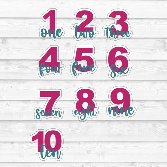DONE TO ORDER: Number Cookie Cutter/Fondant Stamp - SHCreations