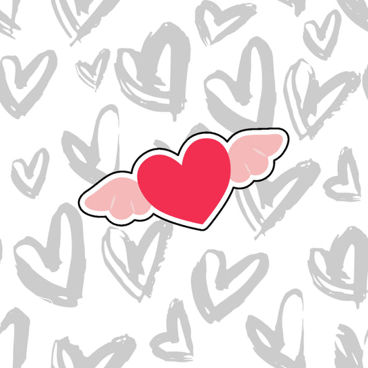 DONE TO ORDER:Heart Wings Cookie Cutter - SHCreations