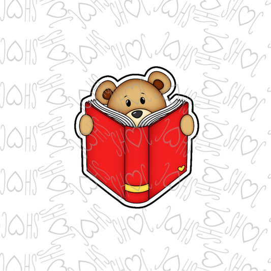 DONE TO ORDER: Bear/Book Cookie Cutter - SHCreations
