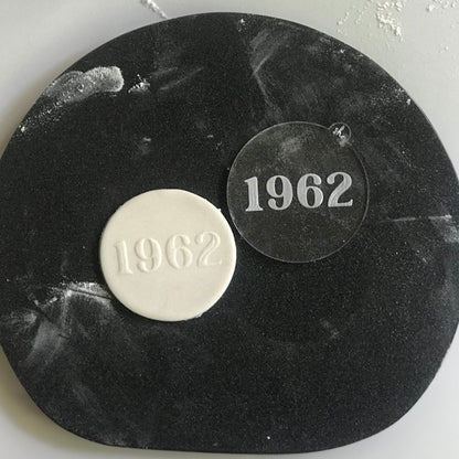 DONE TO ORDER: "1962" Fondant Embosser - SHCreations