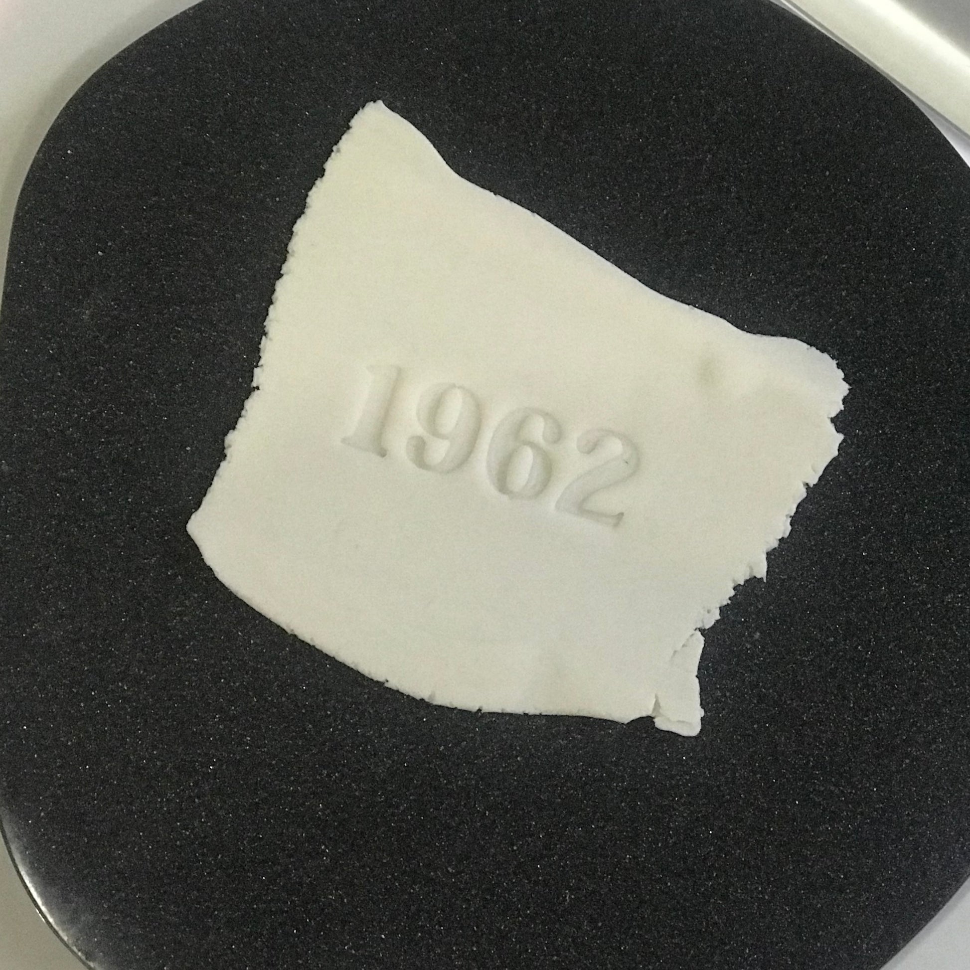 DONE TO ORDER: "1962" Fondant Stamp - SHCreations