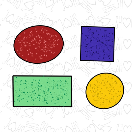 DONE TO ORDER:Basic Plaque Cookie Cutter Set - SHCreations