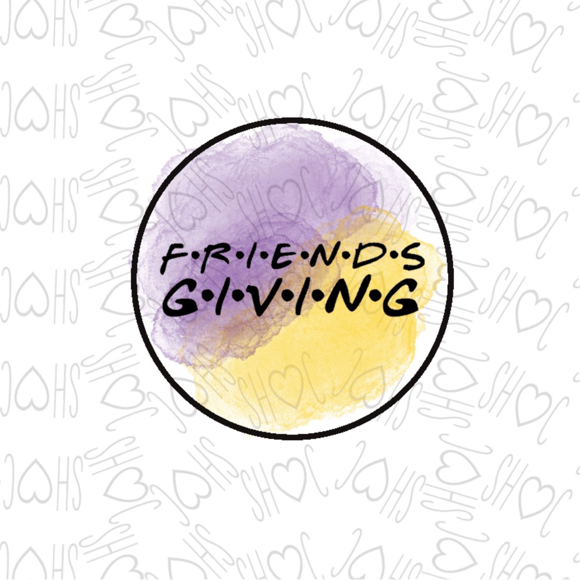 DONE TO ORDER: "FRIENDSGIVING" Fondant Stamp - SHCreations