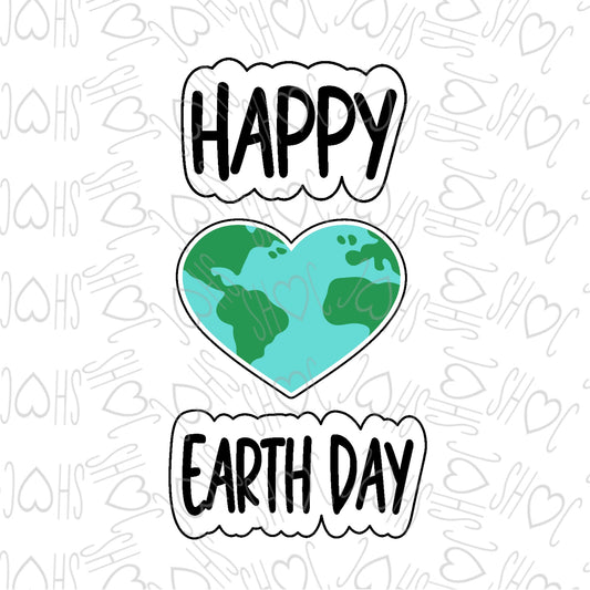DONE TO ORDER: Happy Earth Day Cookie Cutter Set - SHCreations