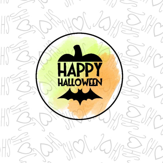 DONE TO ORDER: "Happy Halloween" Fondant Stamp - SHCreations