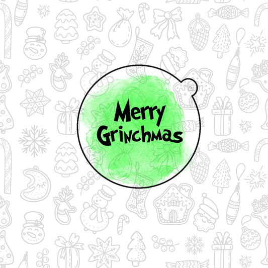 DONE TO ORDER: "Merry Grinchmas" Fondant Embosser - SHCreations