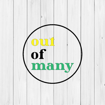 DONE TO ORDER: "Out of Many" Fondant Stamp - SHCreations