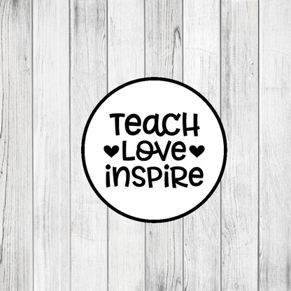DONE TO ORDER: "Teach|Love|Inspire" Fondant Stamp - SHCreations