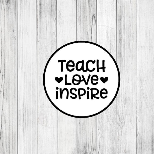 DONE TO ORDER: "Teach|Love|Inspire" Fondant Stamp - SHCreations
